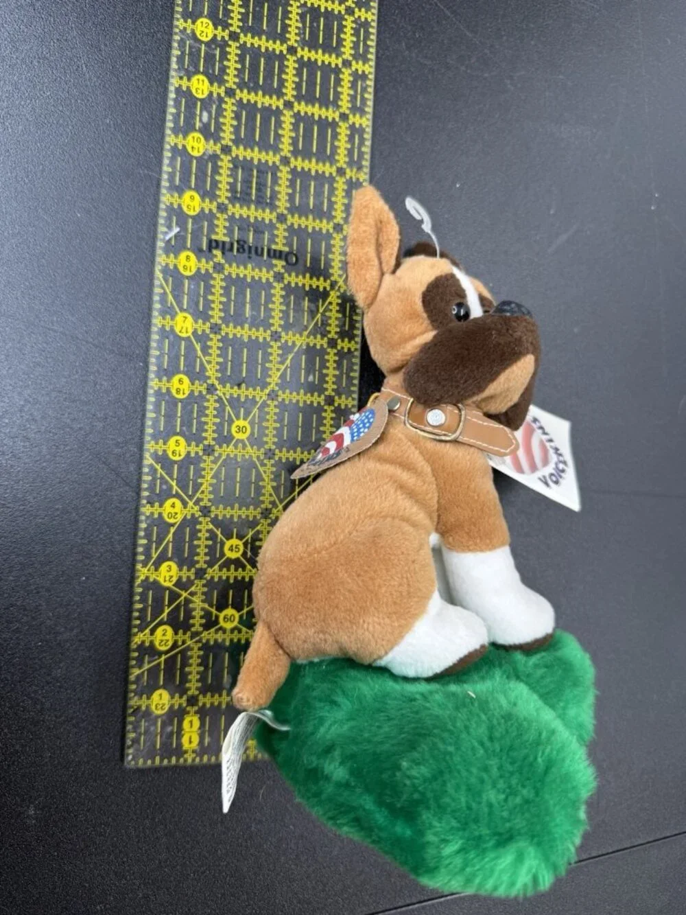 Vintage 2000 Voicekins Boxer Brown White Dog Stuffed Animal Plush Not Working